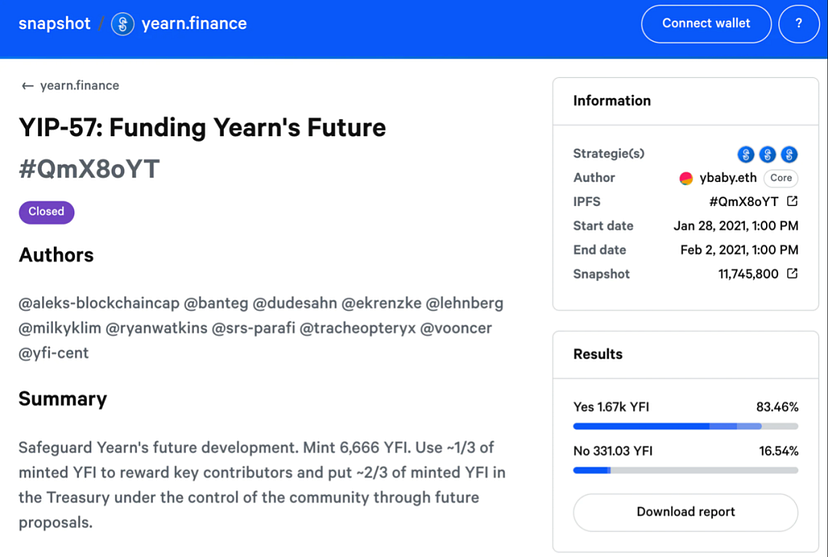 Imagem mostra o dashboard da plataforma snapshot