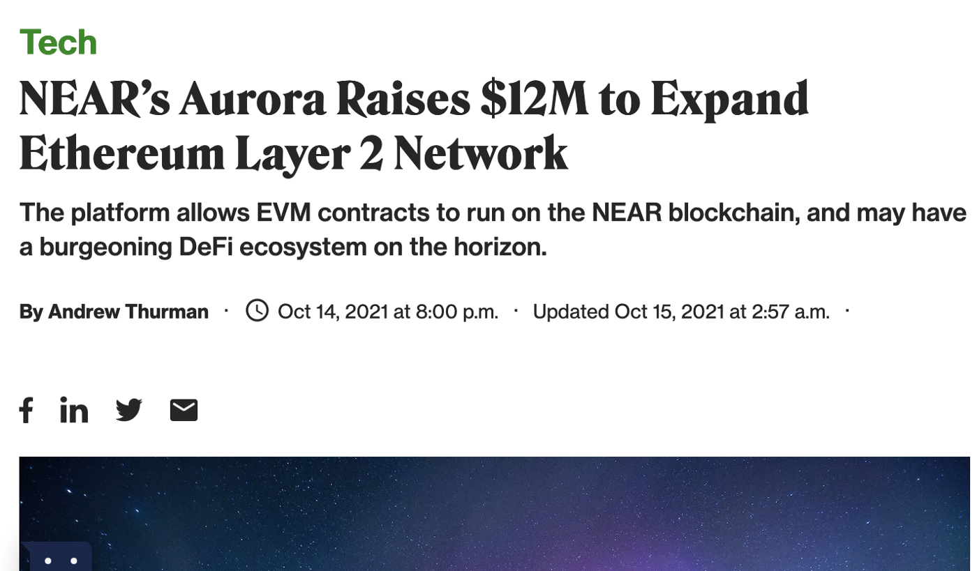 Captação de investimento em Aurora