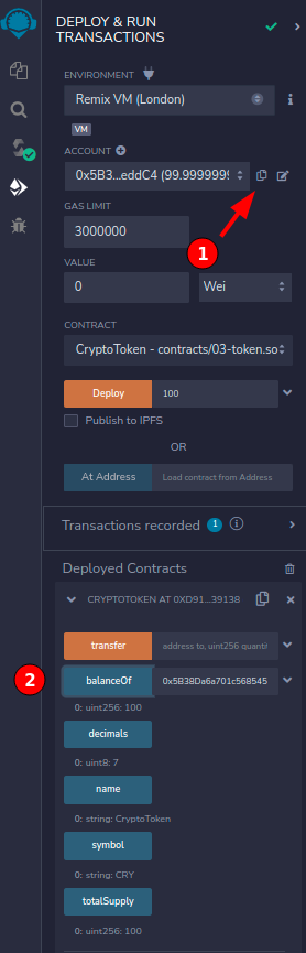 Verificando a quantidade de tokens de um endereço