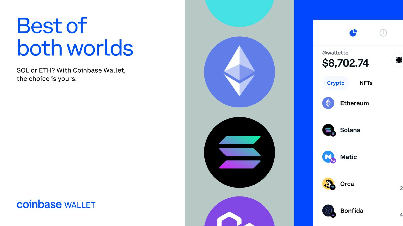 Coinbase Wallet introduz suporte para o ecossistema Solana