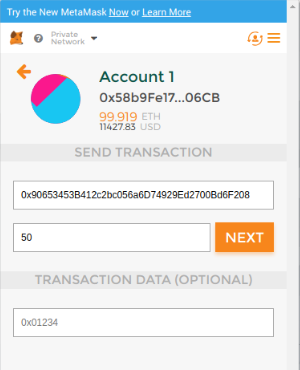Fazendo uma transação