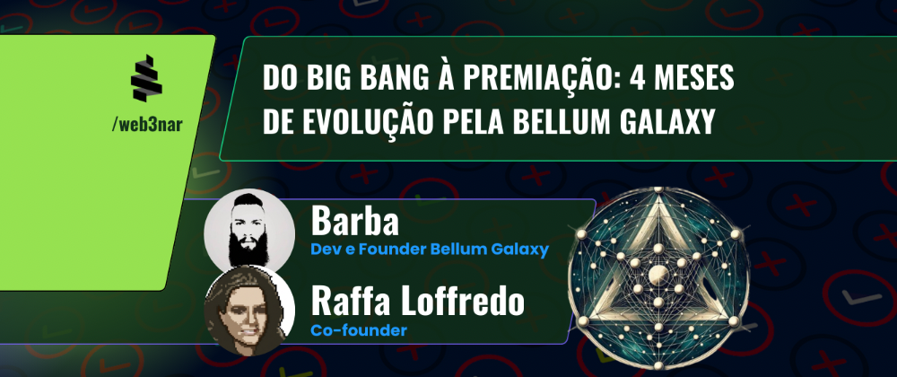 (30/01) #web3nar Do Big Bang à premiação: 4 meses de evolução - Vencedores Brasileiros do Hackathon Chainlink Constellation