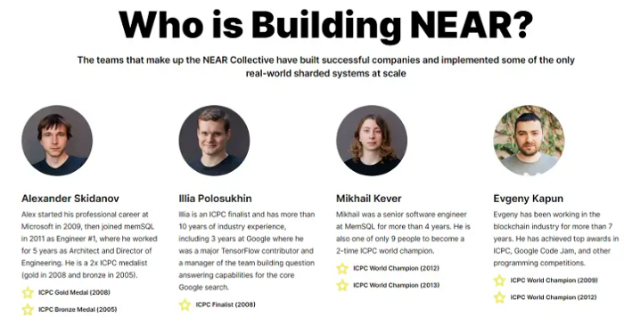 Quem está construindo a NEAR