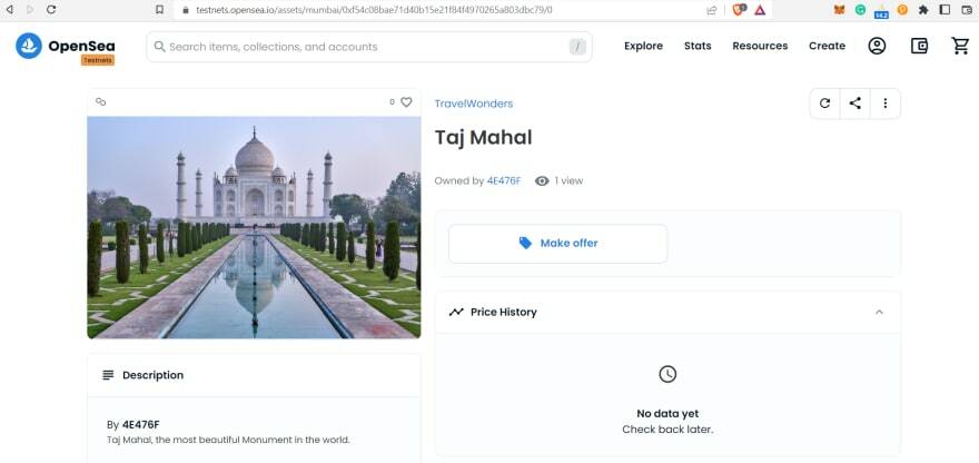 NFT na OpenSea