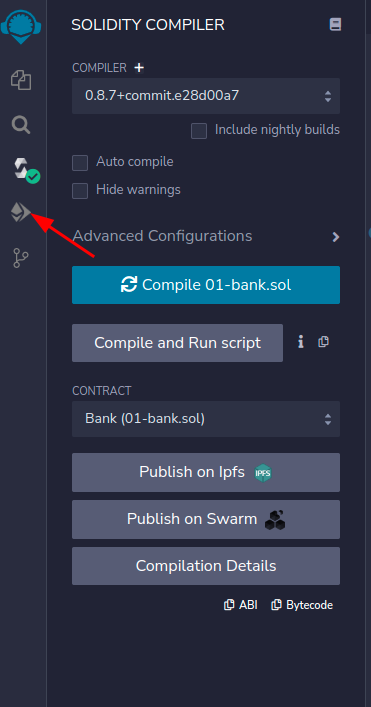 Abrindo aba para fazer o deploy
