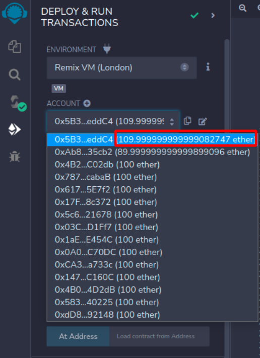 Vendo saldo das contas depois do sorteio do número premiado