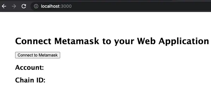 Connect Metamask to your web application