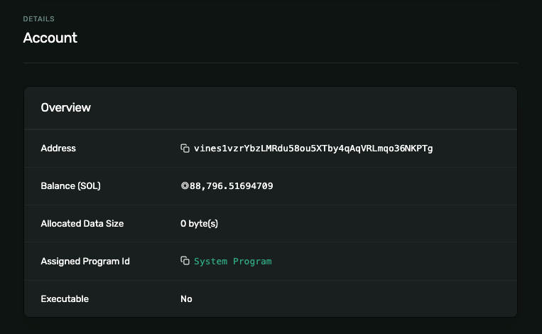 Carteira do usuário