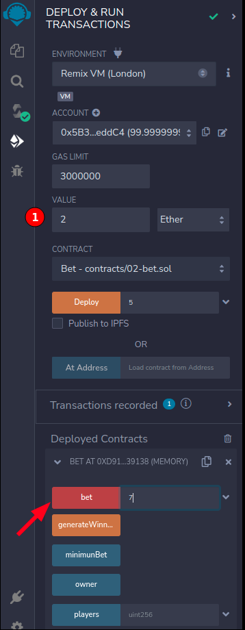 Realizando uma aposta menor que o valor minimo