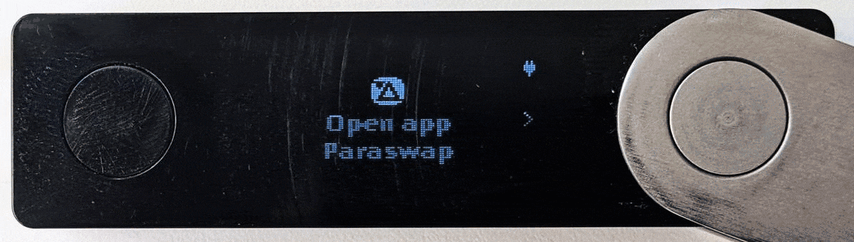 chamada de contrato ParaSwap