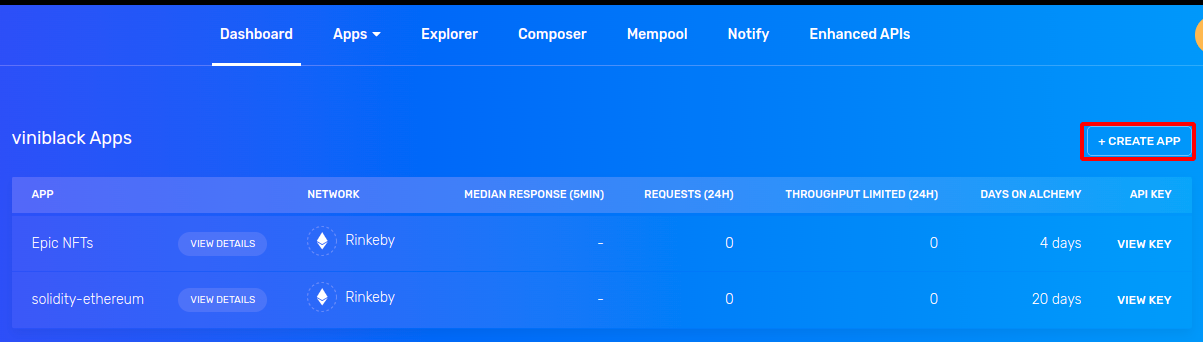 Criando um novo projeto no alchemy