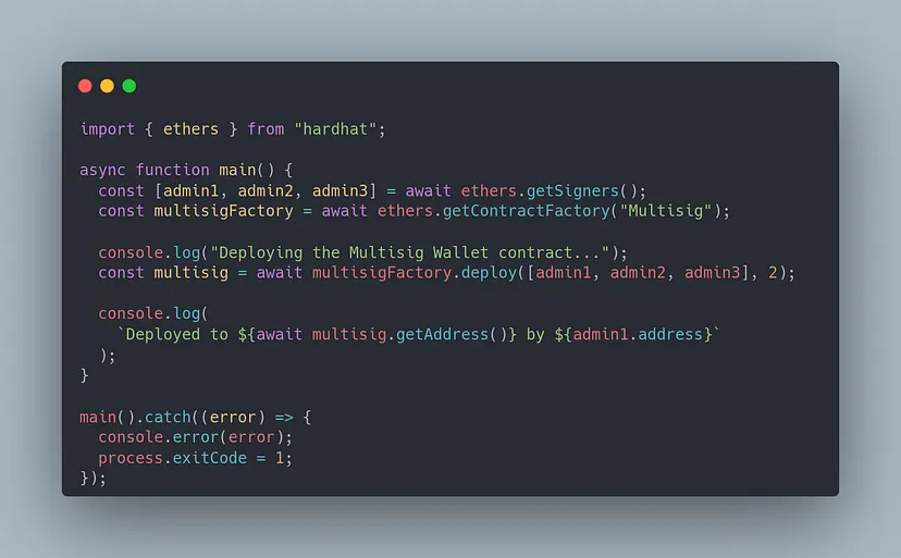 script de implantação