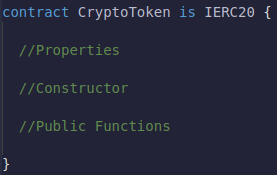 Estrutura do código