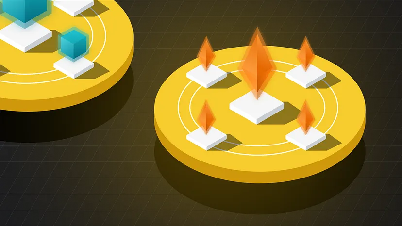 Imagem mostra uma arte com alguns círculos amarelos e losangos em cima