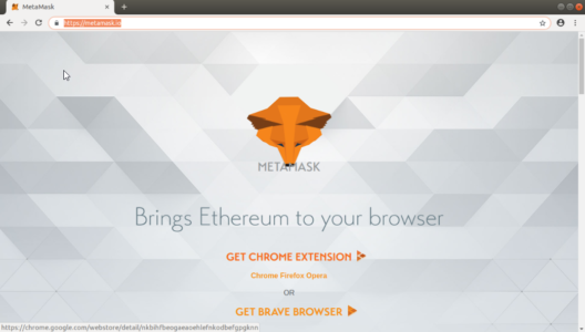 Baixando a MetaMask no Chrome