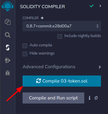 Compilando o contrato 03-token.sol
