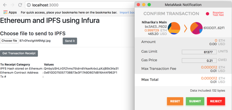 tela no navegador localhost