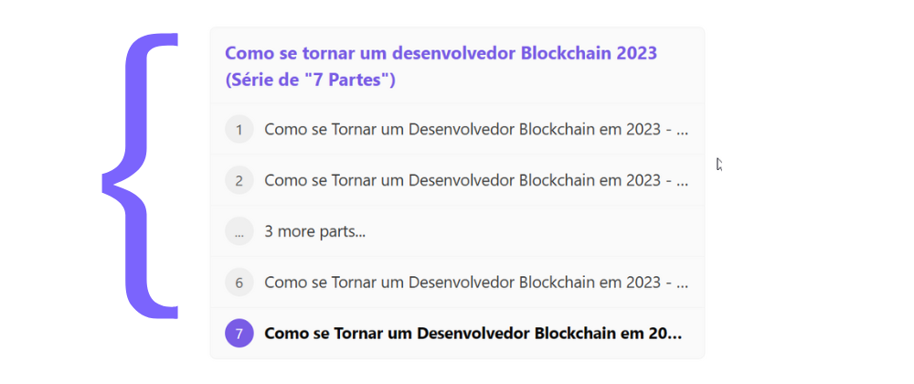 exemplo de séries no site da web3dev