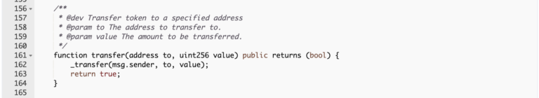 Transferência do token